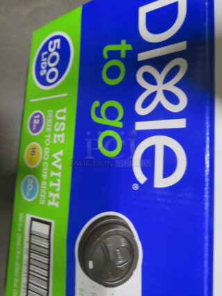 One Opened Box Of Dixie Lids.