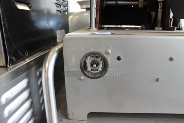 Hollymatic Super Model 54 Stainless Steel Commercial Countertop Patty Former on Stainless Steel Equipment Stand. Tested and Does Not Power On - Image 7 of 7