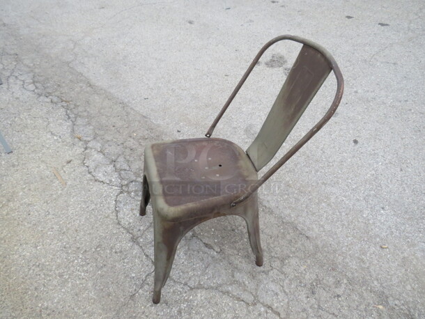 Metal Industrial Look Chair. 2XBID - Image 2 of 2