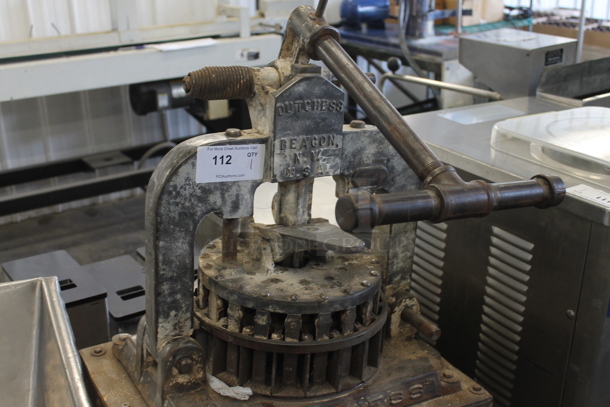Dutchess Metal Commercial Countertop Dough Divider on Wooden Stand. - Image 2 of 5