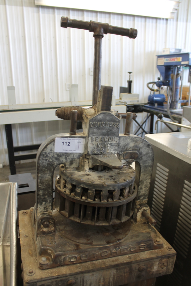 Dutchess Metal Commercial Countertop Dough Divider on Wooden Stand. - Image 4 of 5
