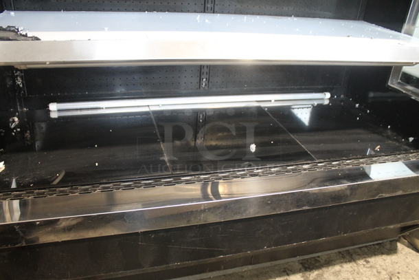 BRAND NEW SCRATCH AND DENT! CustomCool GC60SC Stainless Steel Commercial Floor Style Open Grab N Go Merchandiser w/ Metal Shelves. 115 Volts, 1 Phase. Does Not Come w/ Remote Compressor. - Image 9 of 11