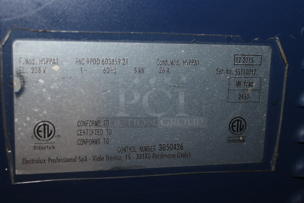 2015 Electrolux HSPPA1 Stainless Steel Commercial Countertop Panini Press. 208 Volts, 1 Phase.  - Image 5 of 5