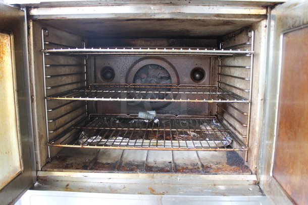 2 Blodgett Stainless Steel Commercial Natural Gas Powered Full Size Convection Ovens w/ View Through Doors, Metal Oven Racks and Thermostatic Controls 2 Times Your Bid! - Image 3 of 5