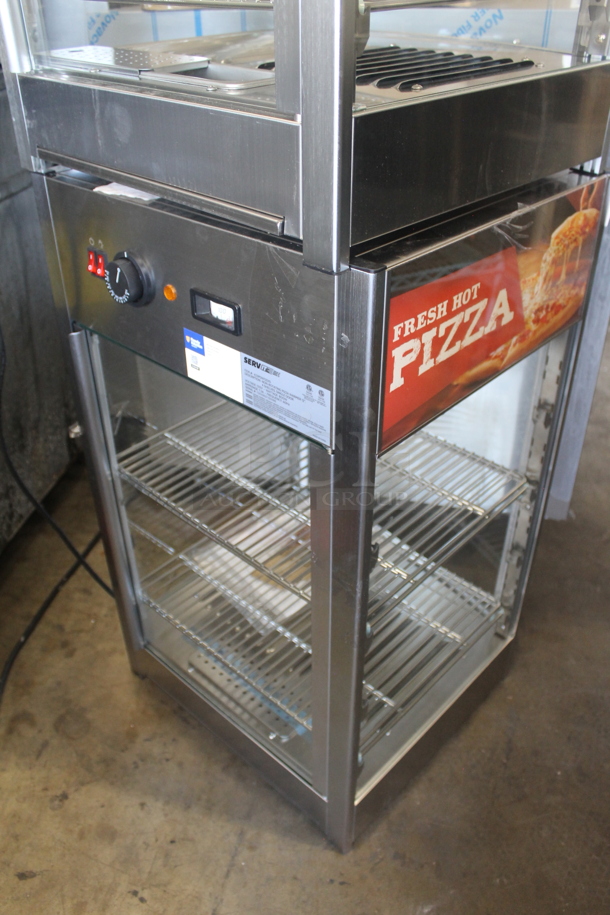 LIKE NEW! ServIt 423PDW12D1S Stainless Steel Commercial Countertop Full-Service Countertop Display Warmer with 4 Shelves. Unit Has Only Been Used a Few Times! Tested and Working! - Image 6 of 9