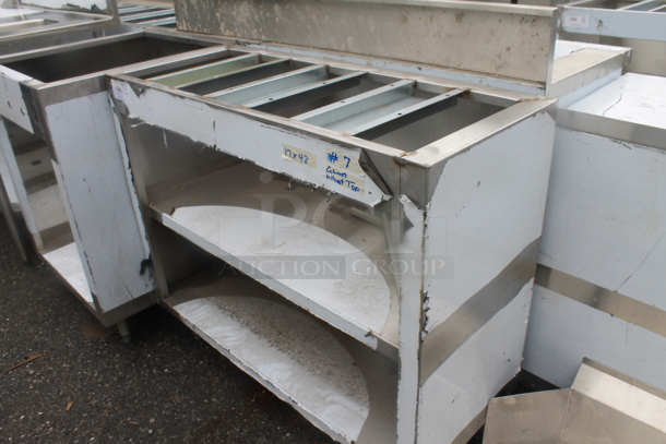 BRAND NEW SCRATCH AND DENT! Stainless Steel Commercial Table Frame w/ Under Shelf. - Image 3 of 4