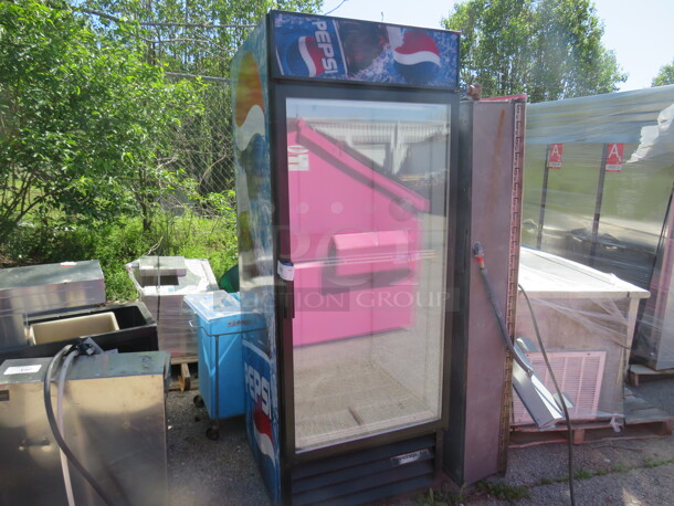 One Beverage Air Glass Door Refrigerator With 3 Racks. 115 Volt. 30X34X78.5. $4292.80. - Image 1 of 4