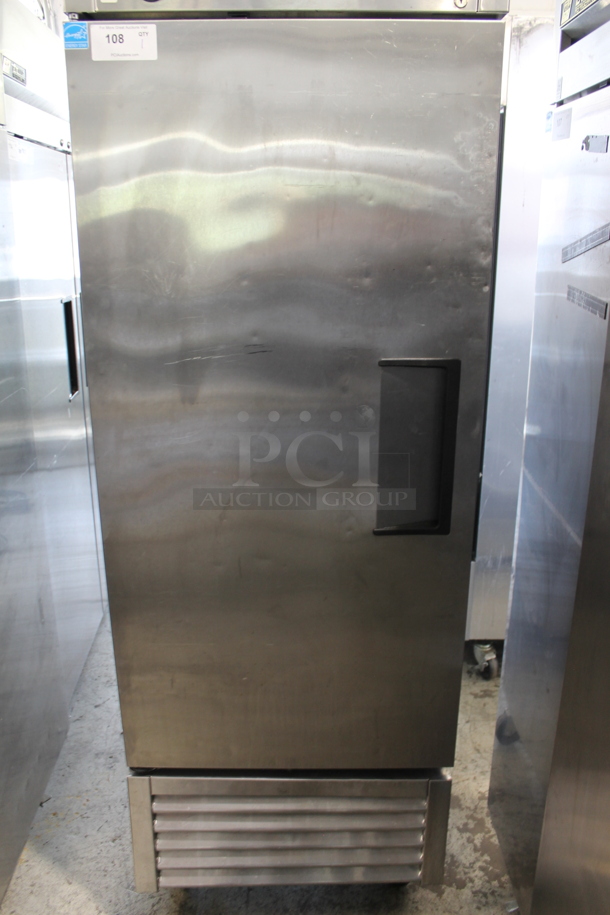 2013 True T-23F ENERGY STAR Stainless Steel Single Door Reach In Freezer w/ Poly Coated Racks on Commercial Casters. 115 Volts, 1 Phase. Tested and Working! - Image 3 of 5