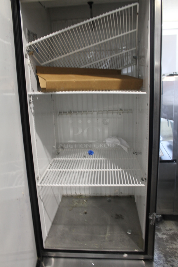2013 True T-23F ENERGY STAR Stainless Steel Single Door Reach In Freezer w/ Poly Coated Racks on Commercial Casters. 115 Volts, 1 Phase. Tested and Working! - Image 4 of 5