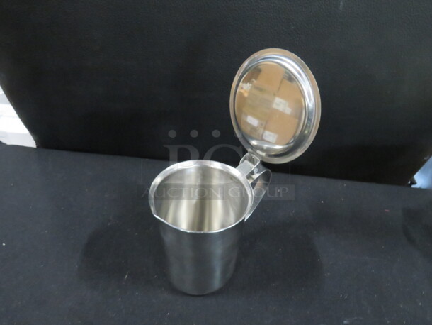 NEW 10oz Stainless Steel Hinged Lid Creamer. #SLSR210. 4XBID - Image 2 of 2