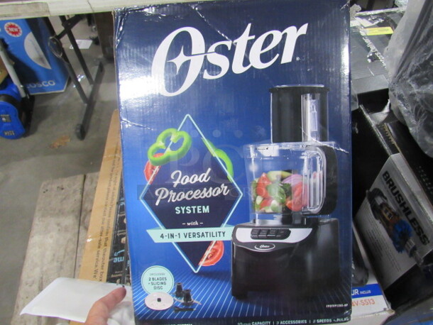 One NEW Oster Food Processor.