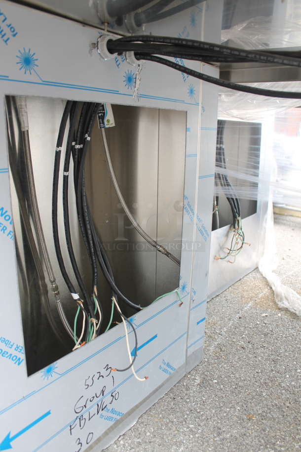 BRAND NEW! Stainless Steel Commercial Table w/ Sink Bay, Faucet, Handles and Under Shelf. Bay 19.5x20 - Image 8 of 11