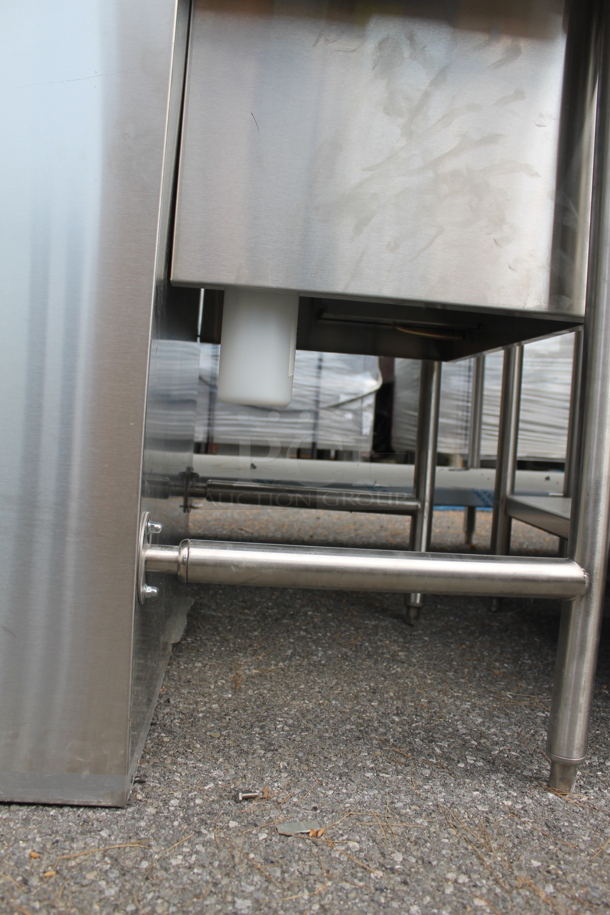 BRAND NEW! Stainless Steel Commercial Table w/ Sink Bay, Faucet, Handles and Under Shelf. Bay 24x20 - Image 11 of 12