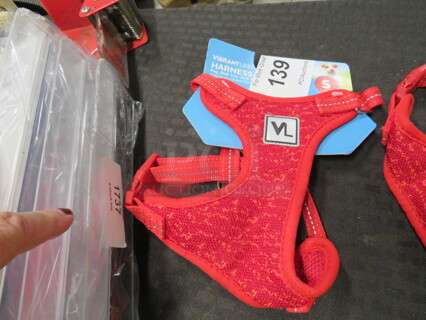 One NEW Small Red Dog Harness. 