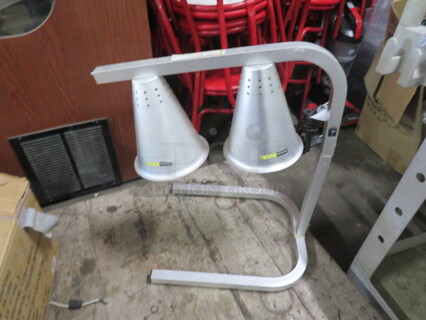 One Adcraft 2 Bulb Food Warmer. Model# HL-2A. 120 Volt. 14X19X23