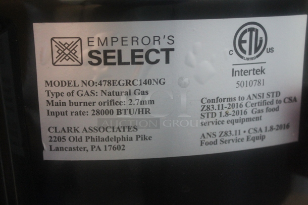 BRAND NEW! Emperor's Select 478EGRC140NG Metal Commercial Countertop Natural Gas Powered Rice Cooker. 28,000 BTU. - Image 7 of 7