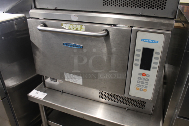 2 2013/2014 Turbochef NGC Stainless Steel Commercial Electric Powered Rapid Cook Ovens on Stainless Steel Equipment Stand w/ Commercial Casters. 208/240 Volts, 1 Phase. 2 Times Your Bid!  - Image 4 of 10
