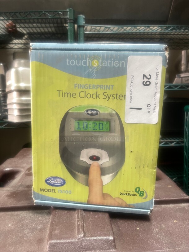 New! Lathem Advanced Biometric / Fingerprint Time Clock Time Sheet Management! 