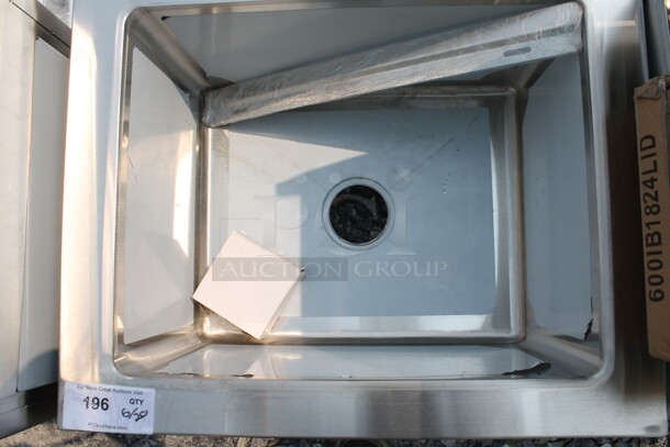 BRAND NEW SCRATCH AND DENT! Regency 600SM162012 Commercial Stainless Steel One Compartment Floor Mop Sink. - Image 3 of 4