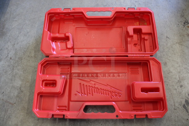 Miilwaukee Red Poly Tool Box. 22x10x5 - Image 2 of 3