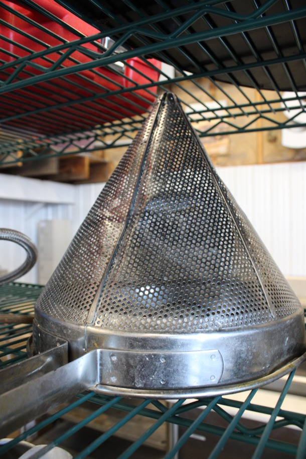 Metal China Cap Strainer. 21x10x10 - Image 2 of 2