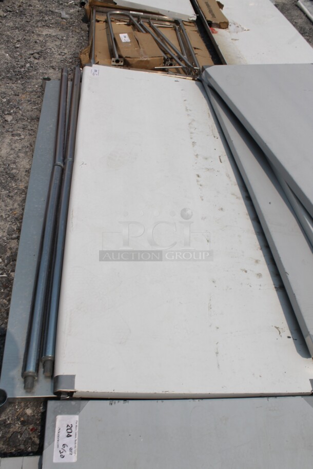 BRAND NEW SCRATCH AND DENT! Steelton 522ETSG3072 Commercial Stainless Steel Disassembled Work Table With Undershelf And Legs. - Image 2 of 6