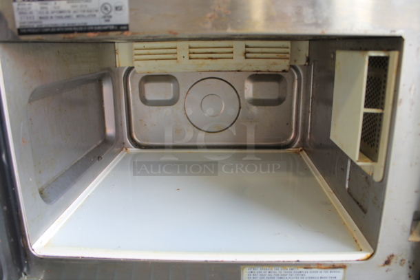 2016 Sharp R-21LTF Stainless Steel Commercial Countertop Microwave Oven. 120 Volts, 1 Phase. - Image 3 of 5