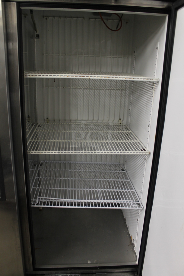 2011 True T-49F-HC Stainless Steel Commercial 2 Door Reach In Freezer w/ Poly Coated Racks on Commercial Casters. 115 Volts, 1 Phase. Tested and Working! - Image 8 of 8