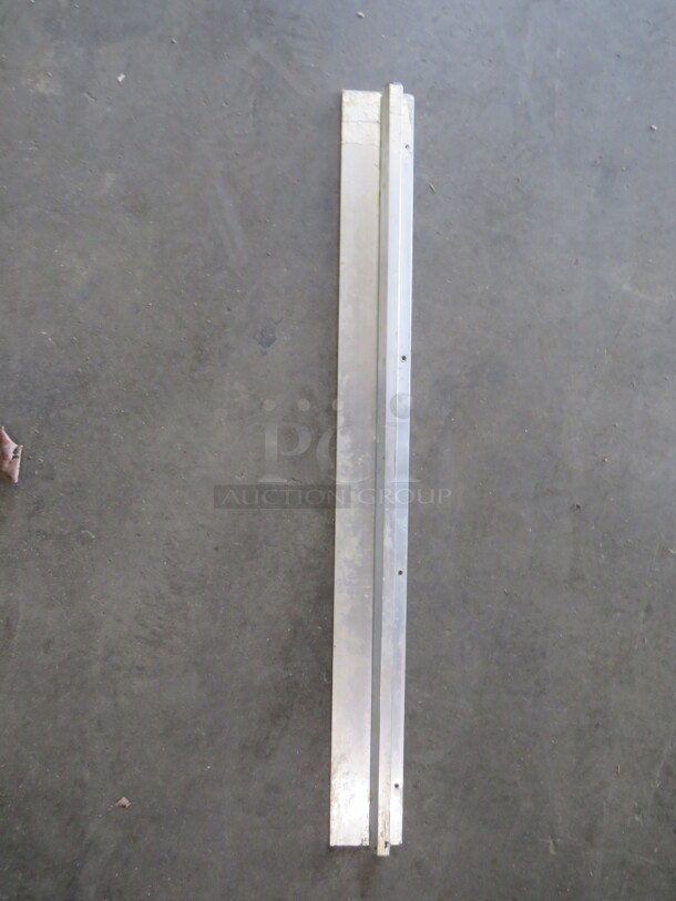 One 36 Inch Stainless Steel Ticket Rail. - Image 1 of 1