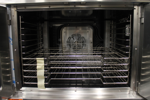 2 BRAND NEW SCRATCH AND DENT! Vulcan VC5ED ENERGY STAR Stainless Steel Commercial Electric Powered Full Size Convection Oven w/ View Through Doors, Metal Oven Racks and Thermostatic Controls. 208 Volts, 1/3 Phase. 2 Times Your Bid! - Image 8 of 9