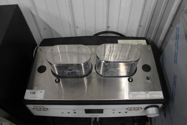2018 Schaerer Barista Stainless Steel Commercial Countertop 2 Group Espresso Machine w/ 2 Steam Wands and 2 Hoppers. 208/240 Volts, 1 Phase. - Image 2 of 4
