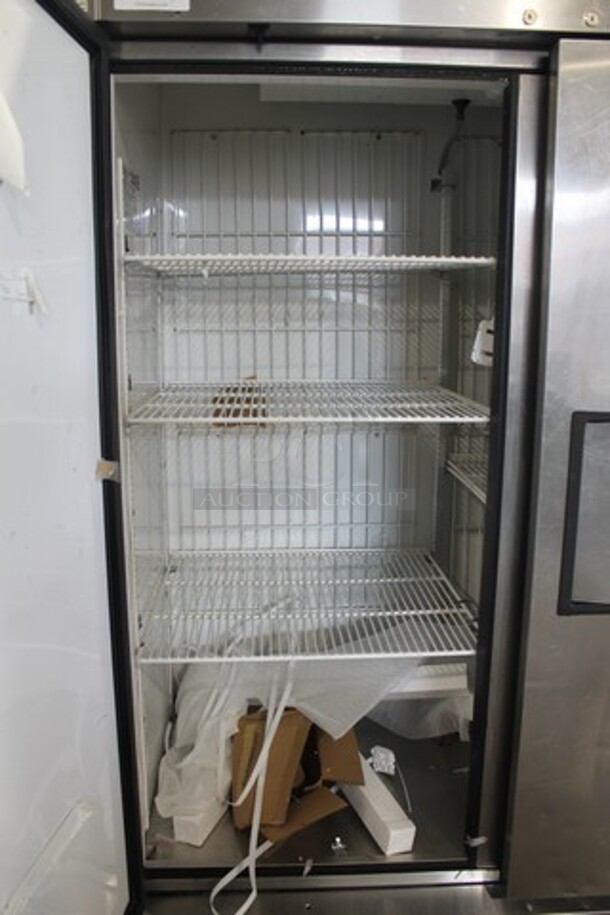 2014 True T-49F ENERGY STAR Stainless Steel Commercial 2 Door Reach In Freezer w/ Poly Coated Racks on Commercial Casters. 115 Volts, 1 Phase. Tested and Working! - Image 7 of 10