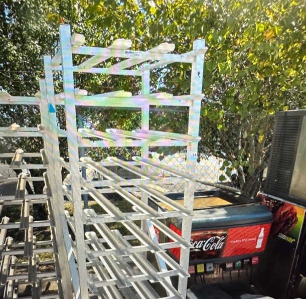 One Kel Max Aluminum Can Rack On Casters. #CSR162. 25.5X34.5X76 - Image 1 of 3