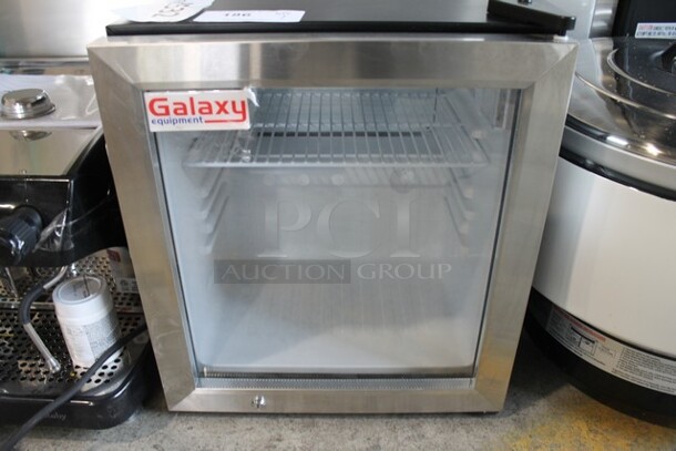 BRAND NEW SCRATCH AND DENT! Galaxy 177CRG2B Metal Mini Cooler Merchandiser. 110-120 Volts, 1 Phase. Tested and Working! - Image 2 of 7