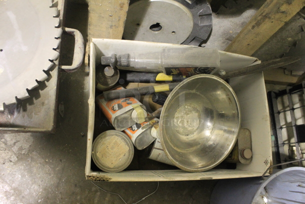 ALL ONE MONEY! Lot of Various Items Including Metal Saw Blades and Poly Buckets. BUYER MUST REMOVE. - Image 3 of 3