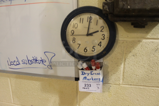 ALL ONE MONEY! Lot of Various Items Including White Board, Clock and Marker Box. BUYER MUST REMOVE. - Image 3 of 3