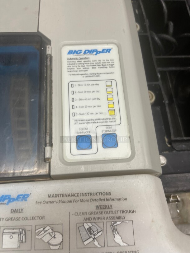 Working! Thermaco Big Dipper W-200-IS Automatic Commercial Grease Removal Device with Advanced Odor Protection 115 Volt NSF Tested and Working!  - Image 4 of 11