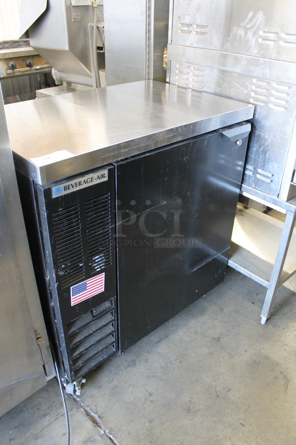 Beverage Air BB36HC-1-B-27ALTWINE Stainless Steel Commercial Single Door Undercounter Cooler. 115 Volts, 1 Phase. Tested and Powers On But Does Not Get Cold