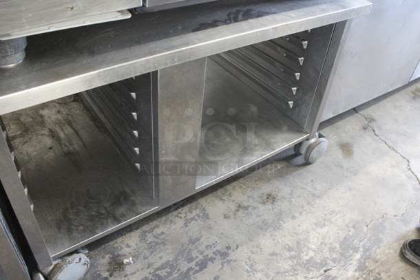 Rational Stainless Steel Commercial Natural Gas Powered Combitherm SelfCooking Center Convection Oven w/ Double Pan Rack Stand on Commercial Casters. - Image 6 of 6