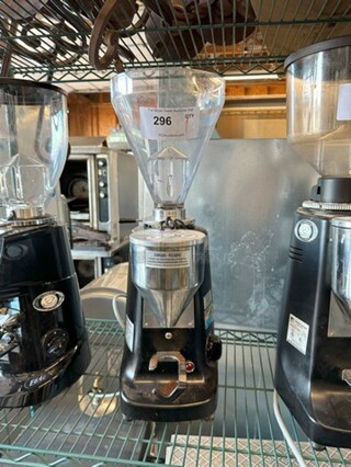 Mazzer Luigi Super Jolly  Metal Commercial Countertop Espresso Bean Grinder. Missing Lid. 120 Volts, 1 Phase. Tested and Working!