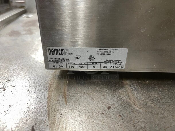 New! Nemco 6110A 4 qt Countertop Soup Warmer w/ Thermostatic Controls, 350 Watts 120v NSF Tested and Working! - Image 7 of 8