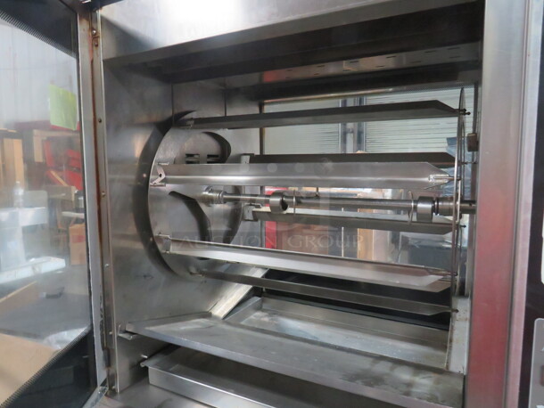 One Henny Penny Rotisserie On A SS Stand On Casters. Model# SCR-8. 208 Volt. 3 Phase. 40X35X73.5 - Image 5 of 5
