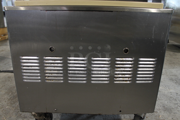 Taylor 342D-27 Stainless Steel Commercial Floor Style Air Cooled 2 Flavor Frozen Beverage Machine w/ Drink Mixer Attachment on Commercial Casters. 208-230 Volts, 1 Phase. - Image 10 of 12