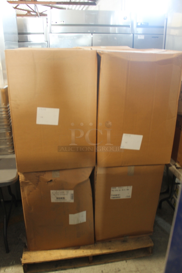 4 BRAND NEW IN BOX! 4 Boxes of 44 Count 10 QT Ropak White Containers. 4 Times Your Bid!  - Image 1 of 2