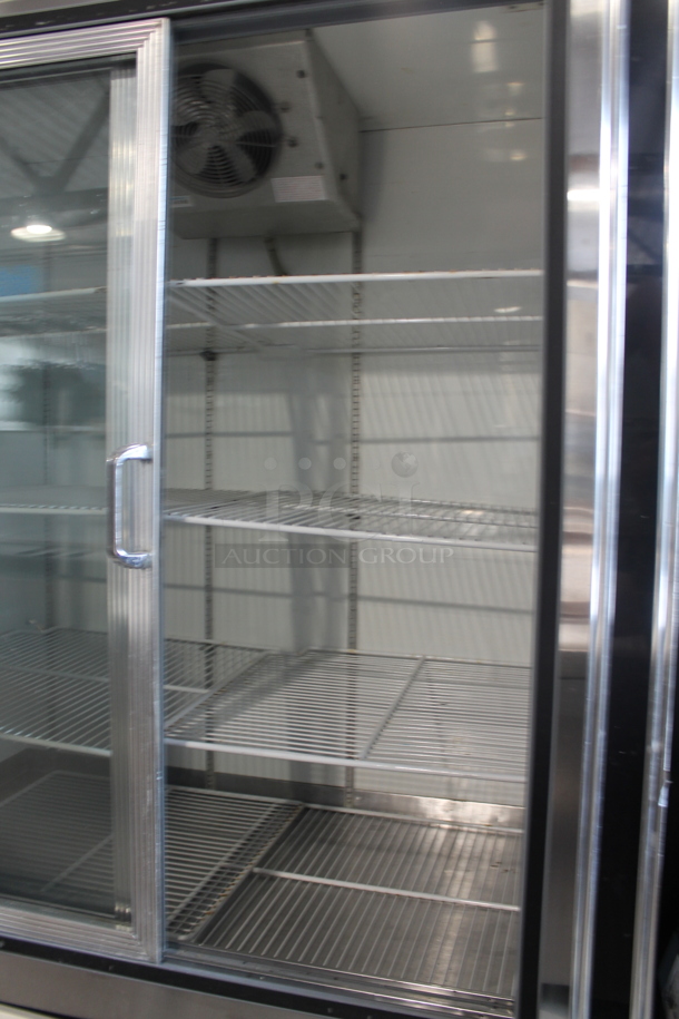 Dial Stainless Steel Commercial 2 Door Reach In Cooler Merchandiser w/ Poly Coated Racks. 115 Volts, 1 Phase. Tested and Powers On But Does Not Get Cold - Image 6 of 10