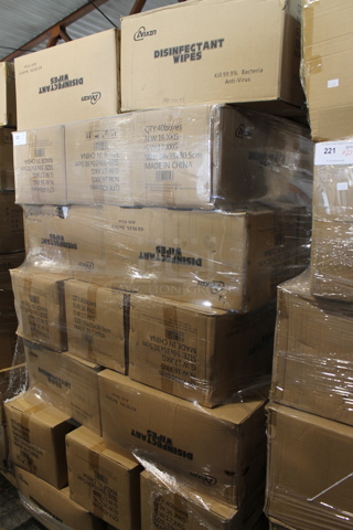 34 Boxes of 40 Boxes of BRAND NEW Anxzn Disinfectant Wipes. 34 Times Your Bid!