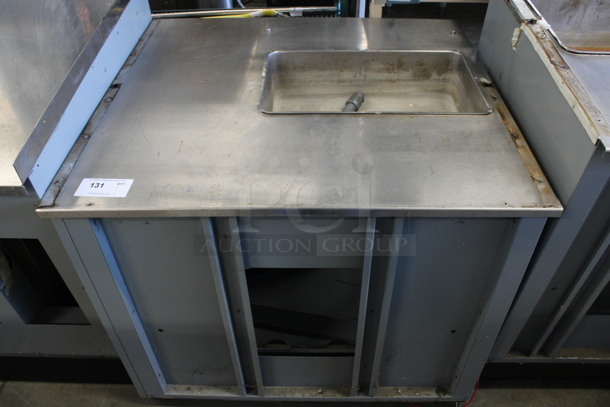 Duke Stainless Steel Commercial Soup Warming Make Line Station. 37x34.5x32