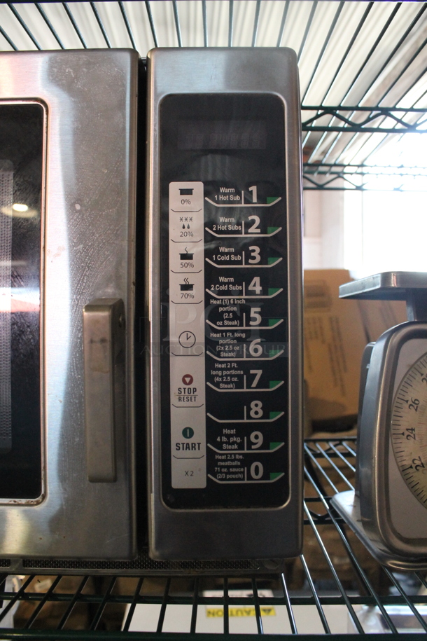 2016 Menumaster RFS12TSW Stainless Steel Commercial Countertop Microwave Oven. 120 Volts, 1 Phase. - Image 2 of 4