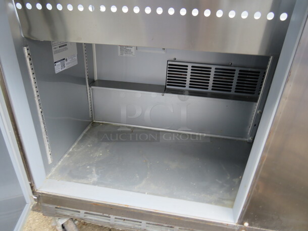 One Beverage Air 2 Door Prep Table On Casters. No Top. Model# SPE60-24M. 60X34X35. $5868.32 - Image 3 of 3