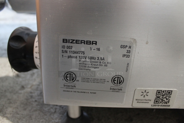 2016 Bizerba GSP H Stainless Steel Commercial Countertop Meat Slicer. 120 Volts, 1 Phase. Tested and Working! - Image 4 of 7